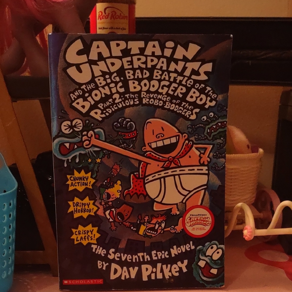 Scholastic Captain Underpants Blue and Red Cover
